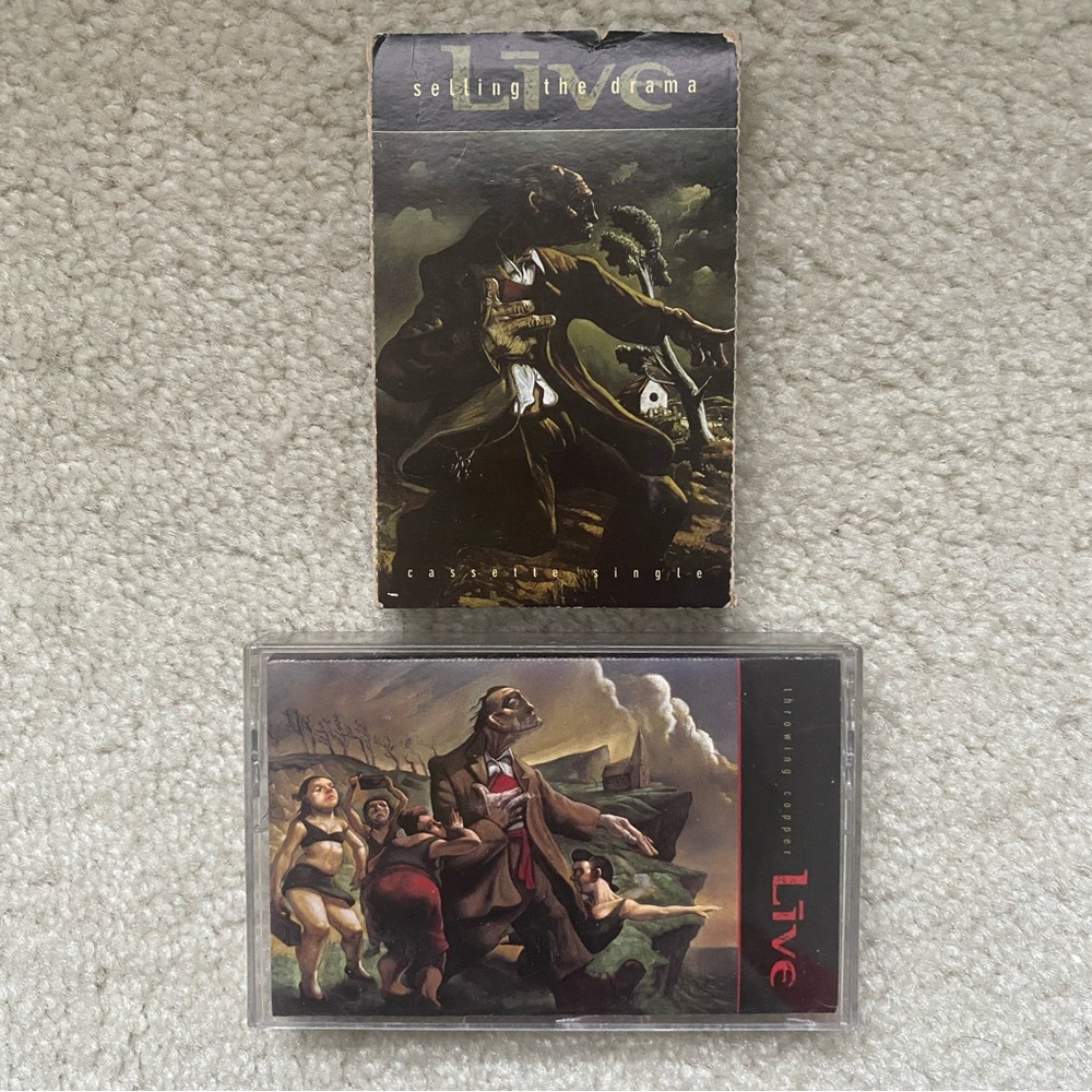 90s l LĪVE l 1 Cassette Tape + 1 Cassette Single